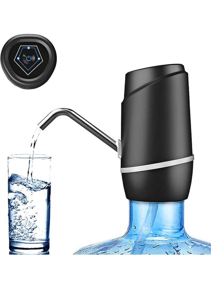 5 جالون الكهربائية الشرب المحمولة موزع المياه ، Universal USB شحن زجاجة المياه مضخة ل 2-5 جالون مع 2 السيليكون - Image 1